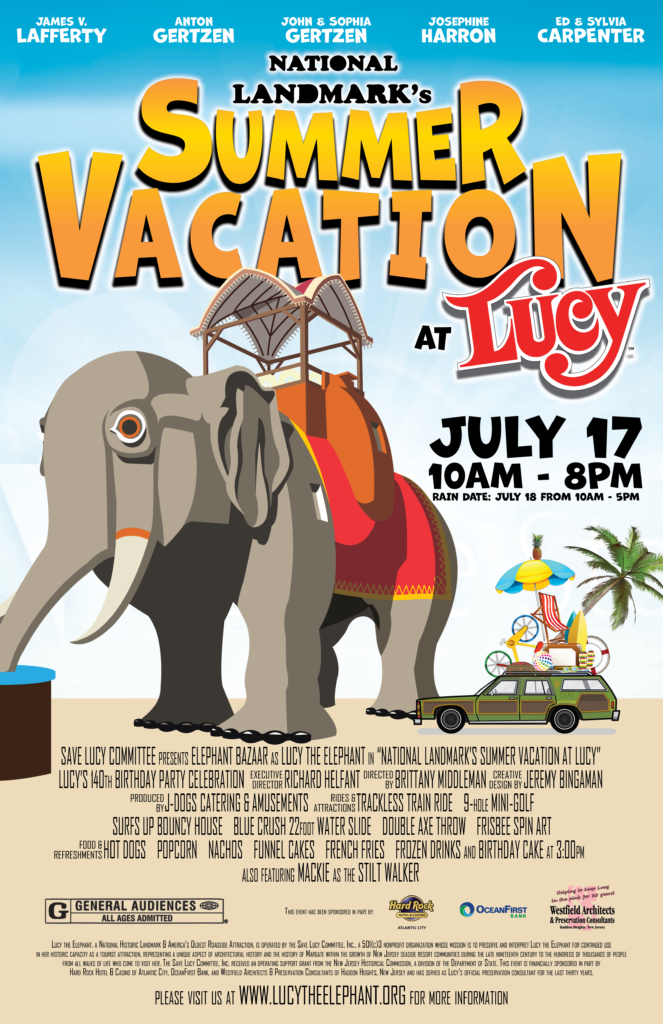 Lucy's 140th Birthday Party - July 17 from 10am - 8pm.